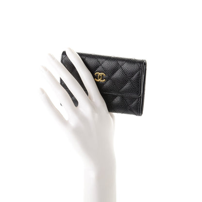 Chanel Caviar Quilted Flap Card Holder Black 2 of 7