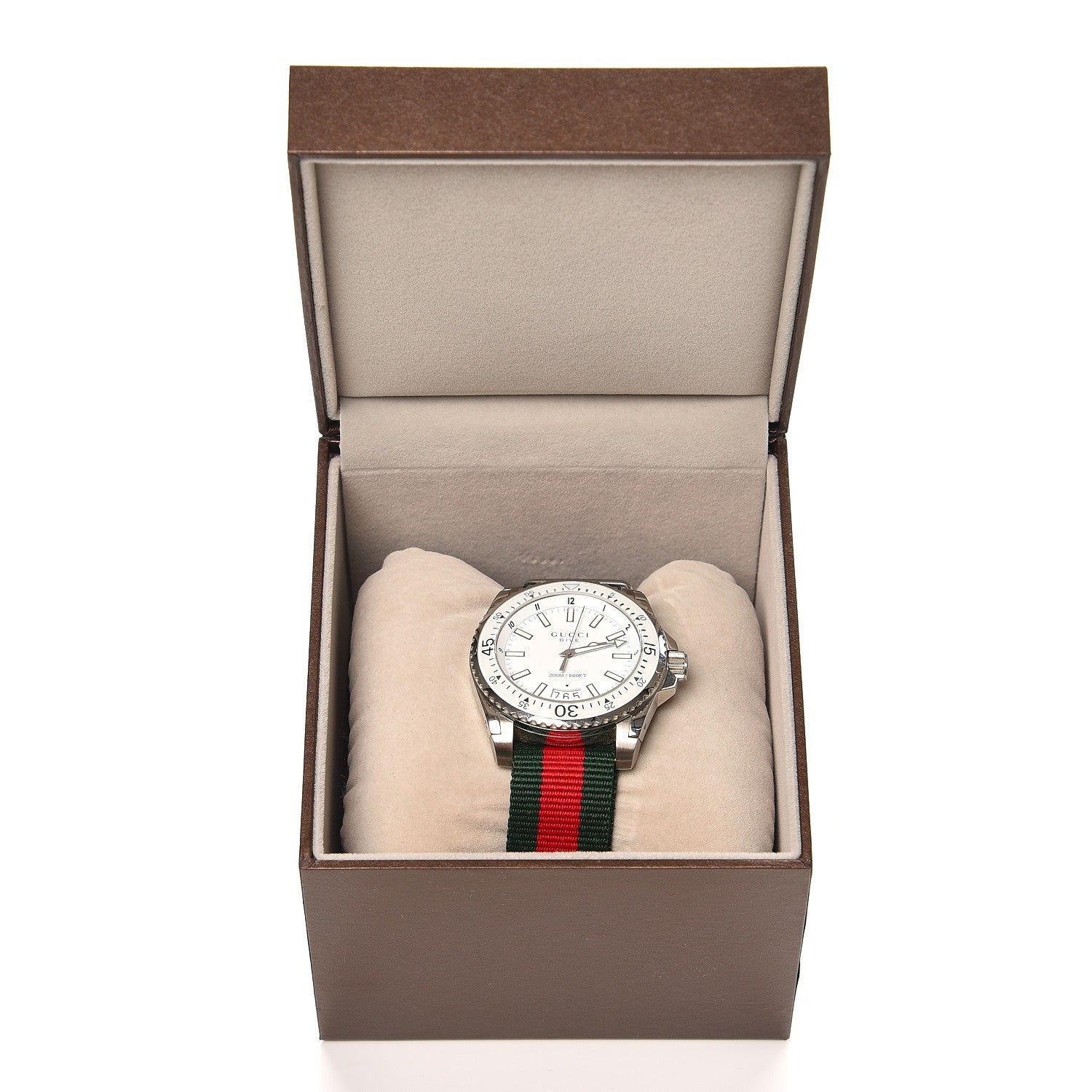 Gucci Stainless Steel Nylon 45mm Dive Quartz Watch 9 of 9