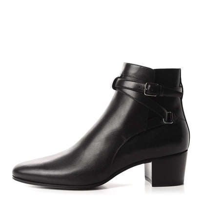 Saint Laurent Smooth Jodhpur Calfskin Blake Ankle Boots 40.5 Black 1 of 10
