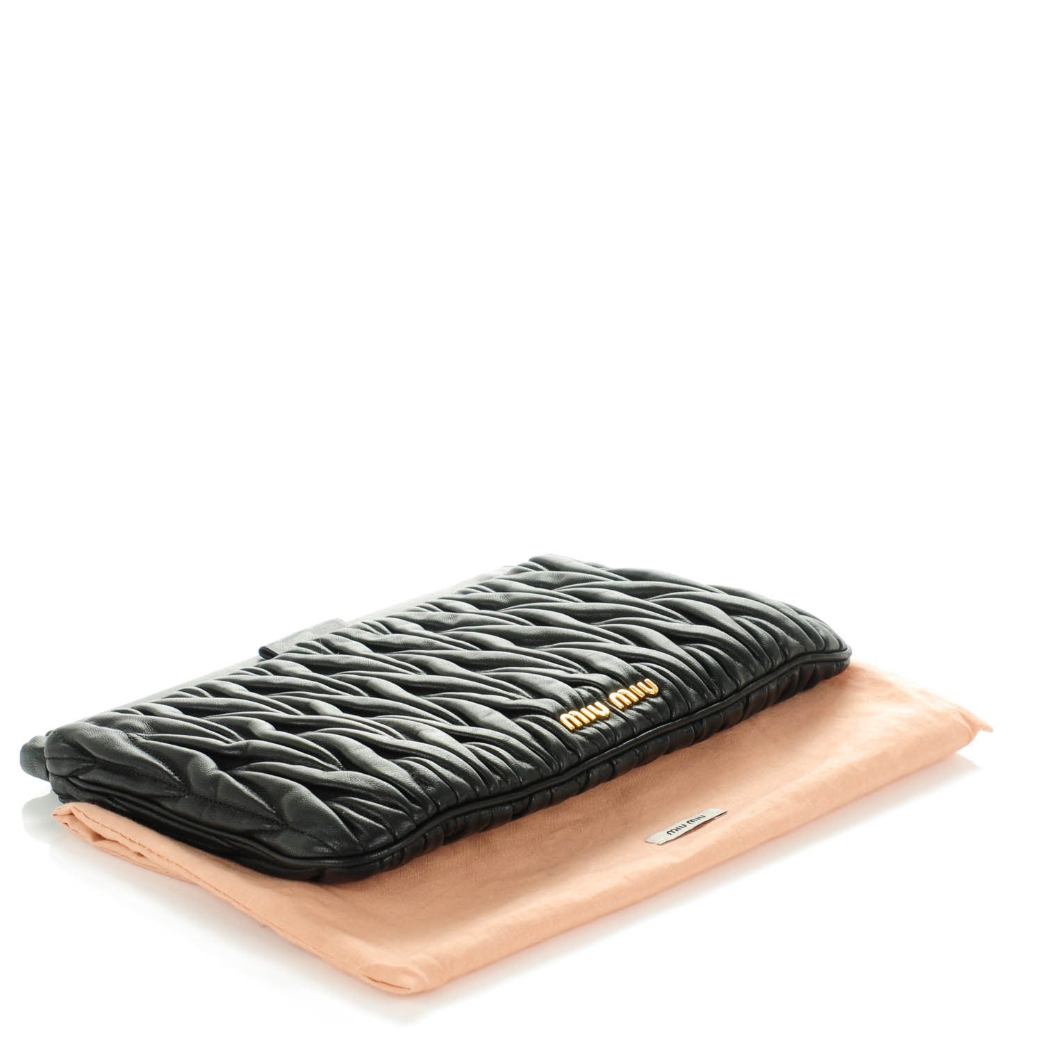 Miu Miu Nappa Matelasse Lux Clutch Nero Black 4 of 9