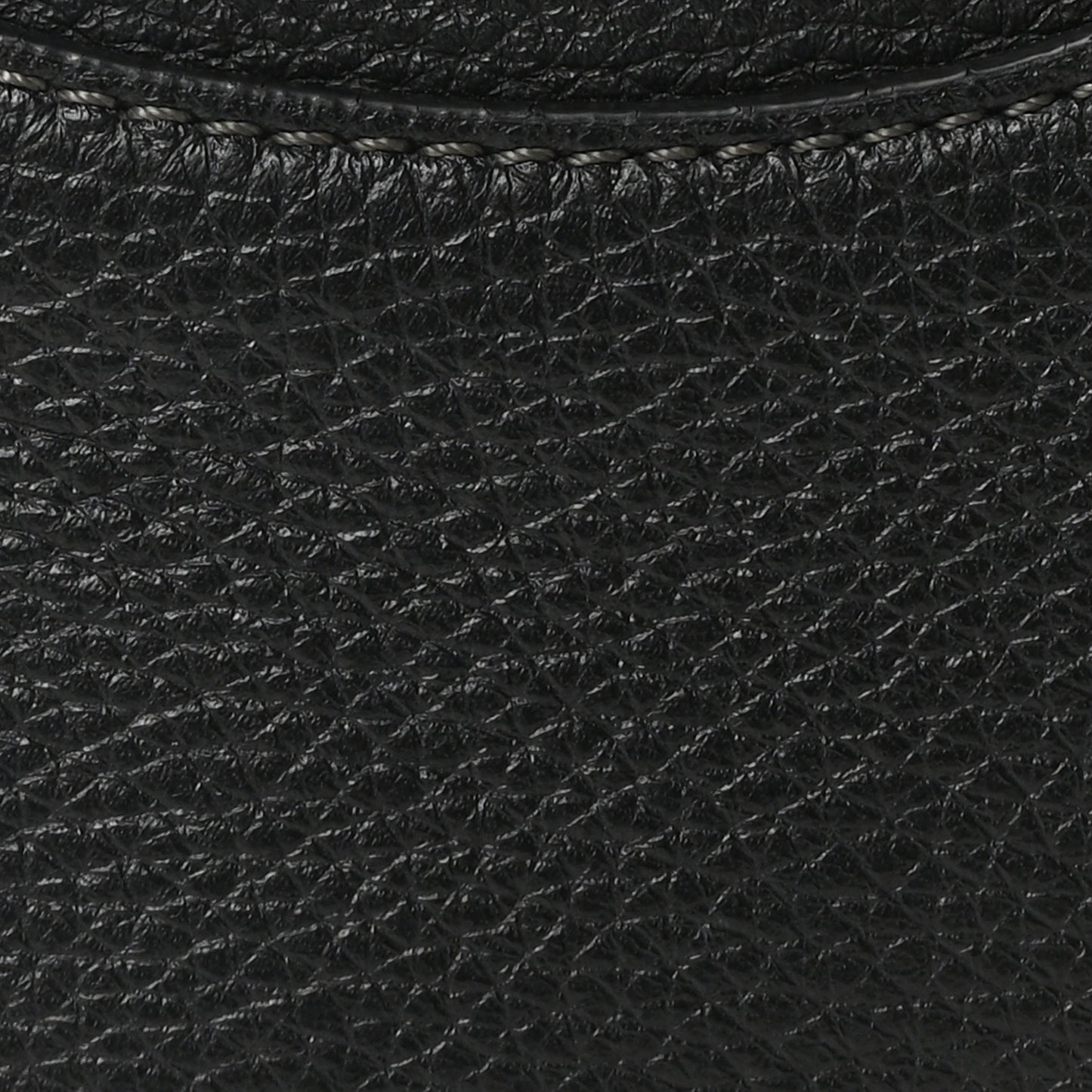 Grained Calfskin Mini Hayley Hobo Black