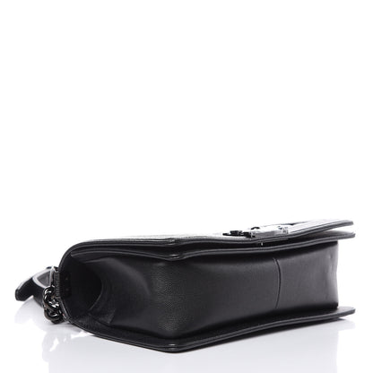 Chanel Caviar Quilted Medium Boy Flap So Black 4 of 10