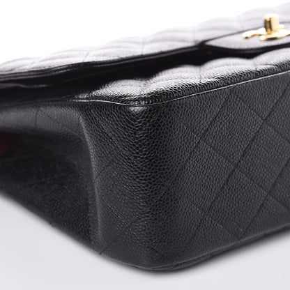 Chanel Caviar Quilted Jumbo Double Flap Black 8 of 10