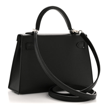 Hermes Epsom Mini Kelly Sellier 20 Black 3 of 11