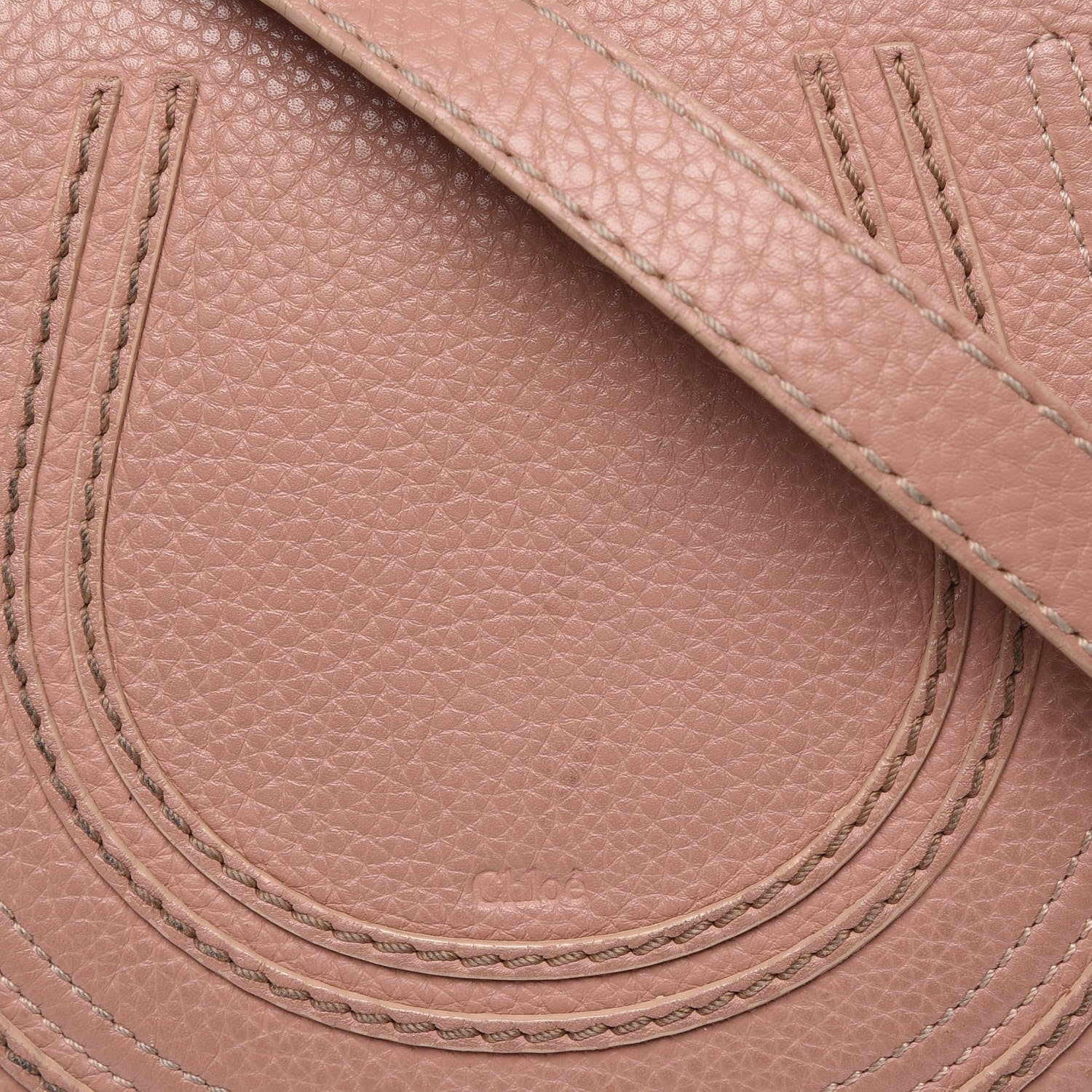Chloe Grained Calfskin Small Marcie Saddle Bag Anemone Pink 18 of 20