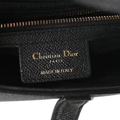 Christian Dior Grained Calfskin Saddle Bag Black 6 of 11
