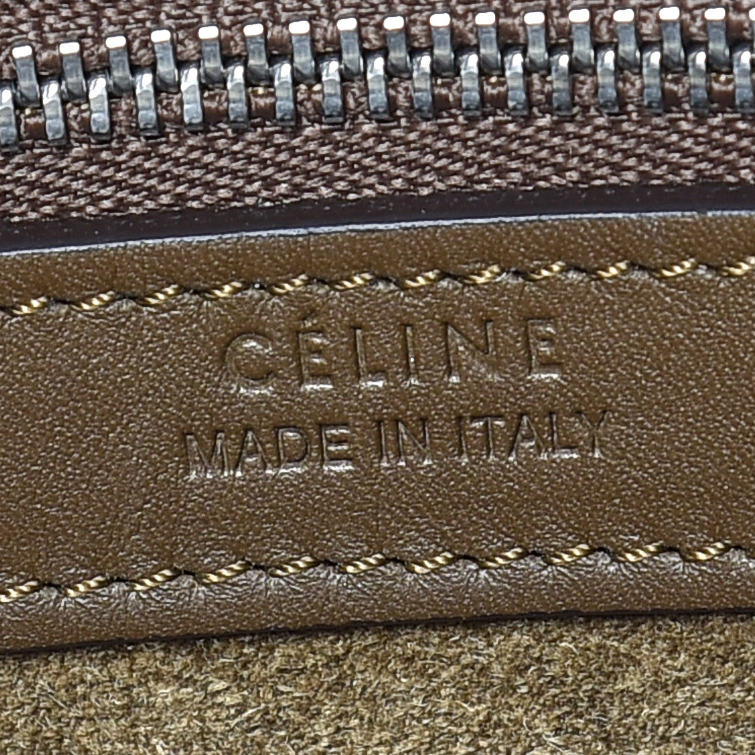 Celine Smooth Calfskin Small Coulisse Cabas Moss Green 9 of 10