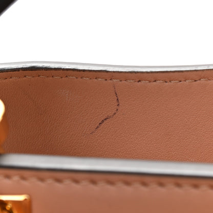 Fendi Vitello Tahiti Burro Medium Peekaboo Iconic Essentially Satchel Nuvola Rosa Bourbon 12 of 13