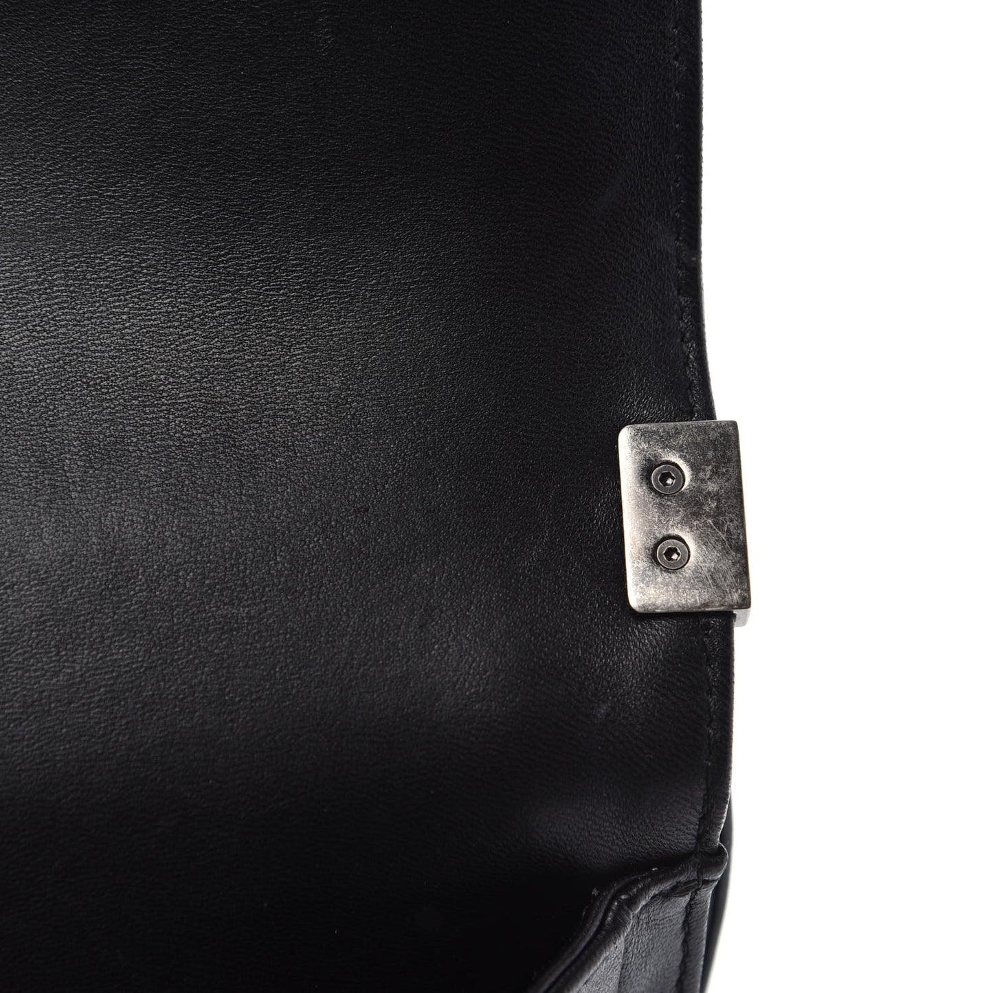 Lambskin Quilted New Medium Boy Flap Black