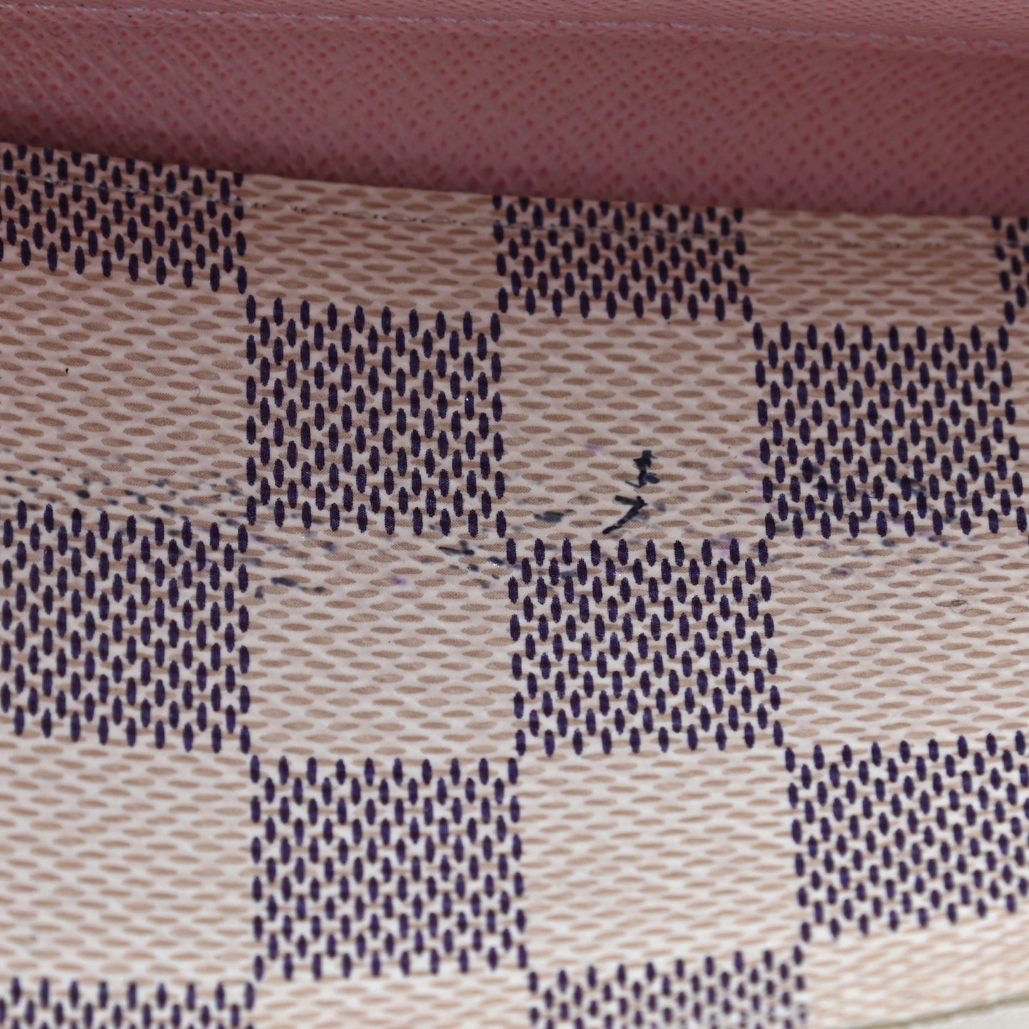 Damier Azur Clemence Wallet Rose Ballerine