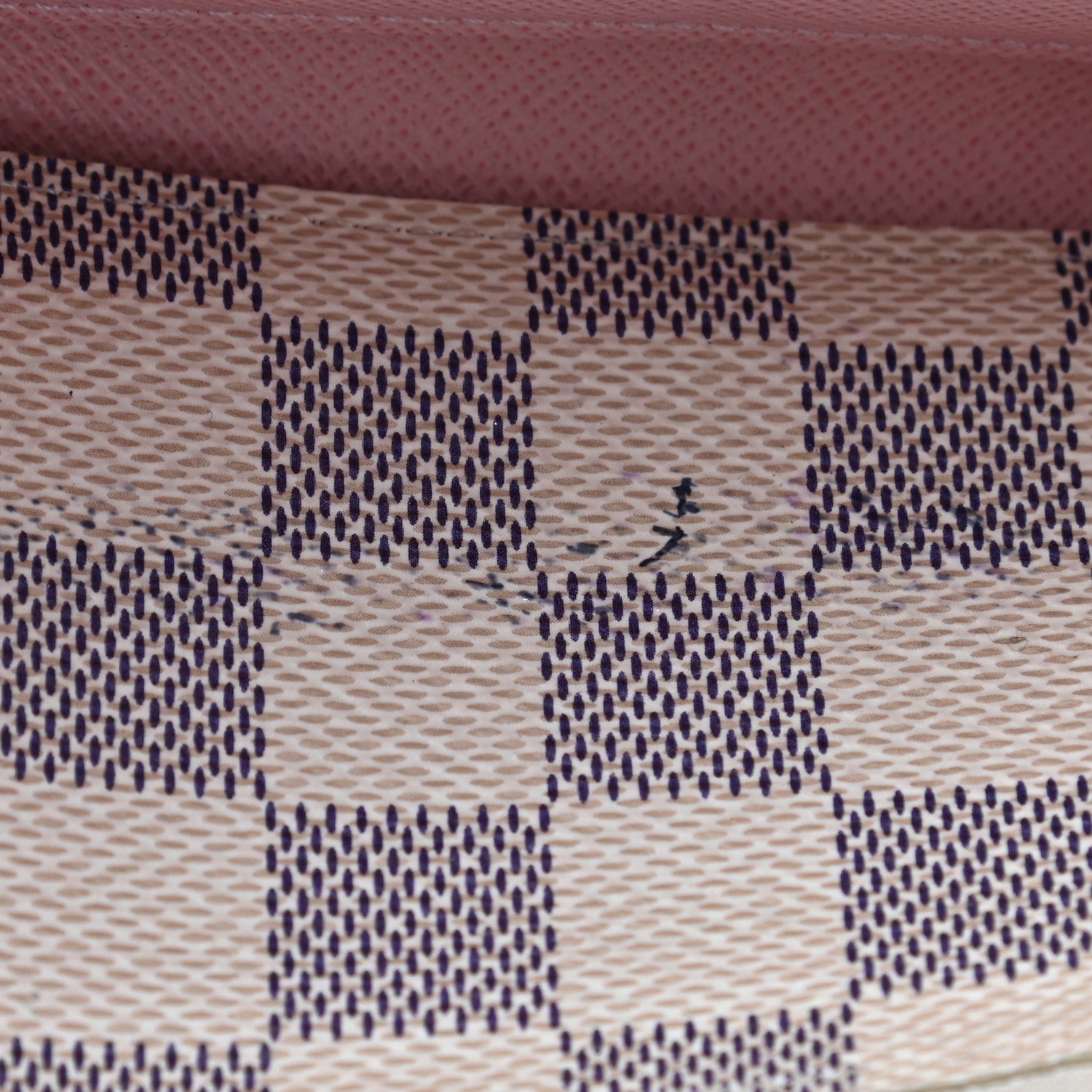 Louis Vuitton Damier Azur Clemence Wallet Rose Ballerine 9 of 11