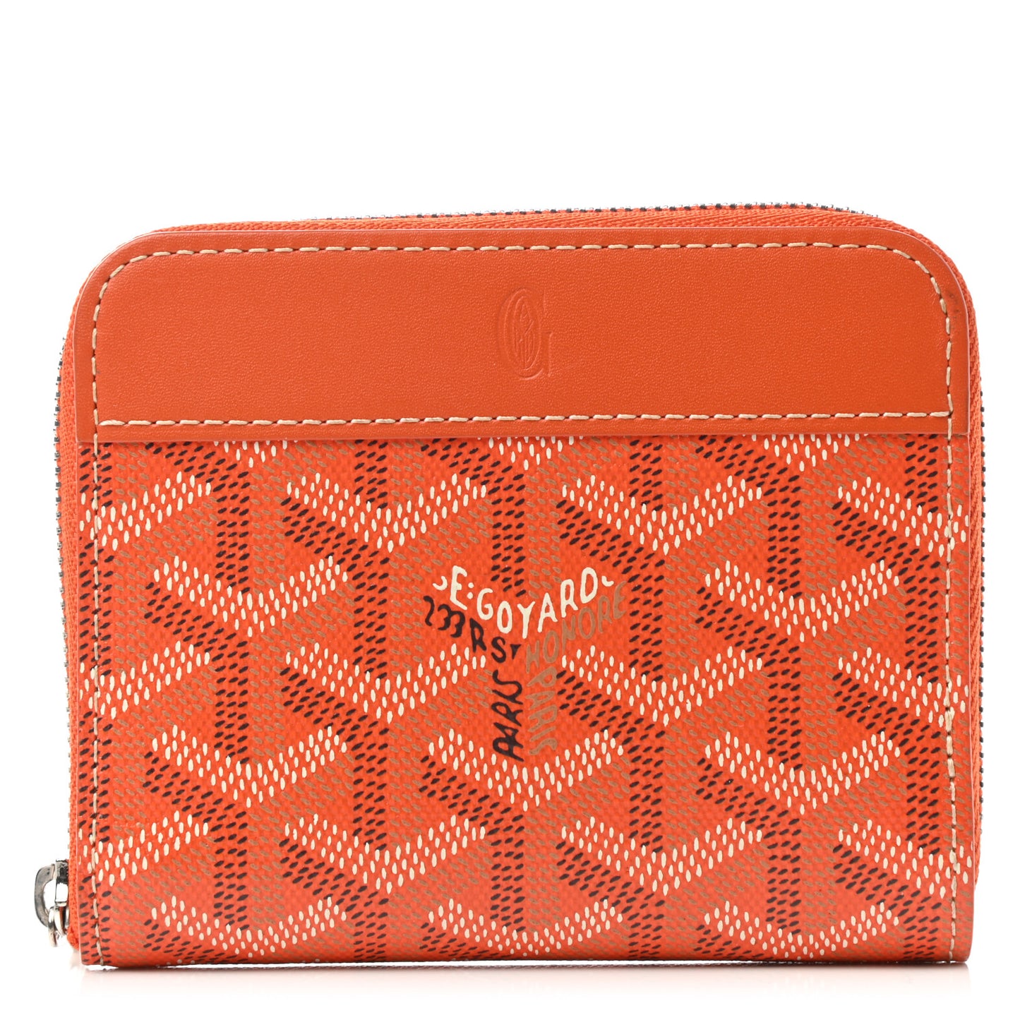 Goyardine Matignon PM Wallet Orange