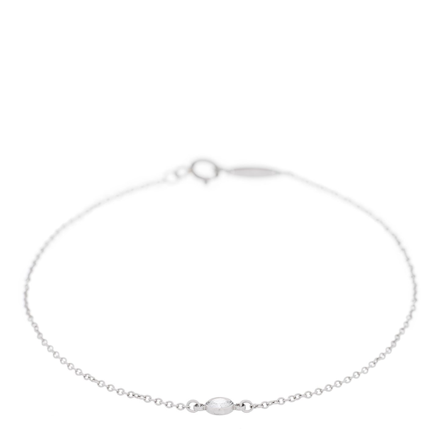 Platinum Diamond .08ct Elsa Peretti Diamonds by the Yard Bracelet