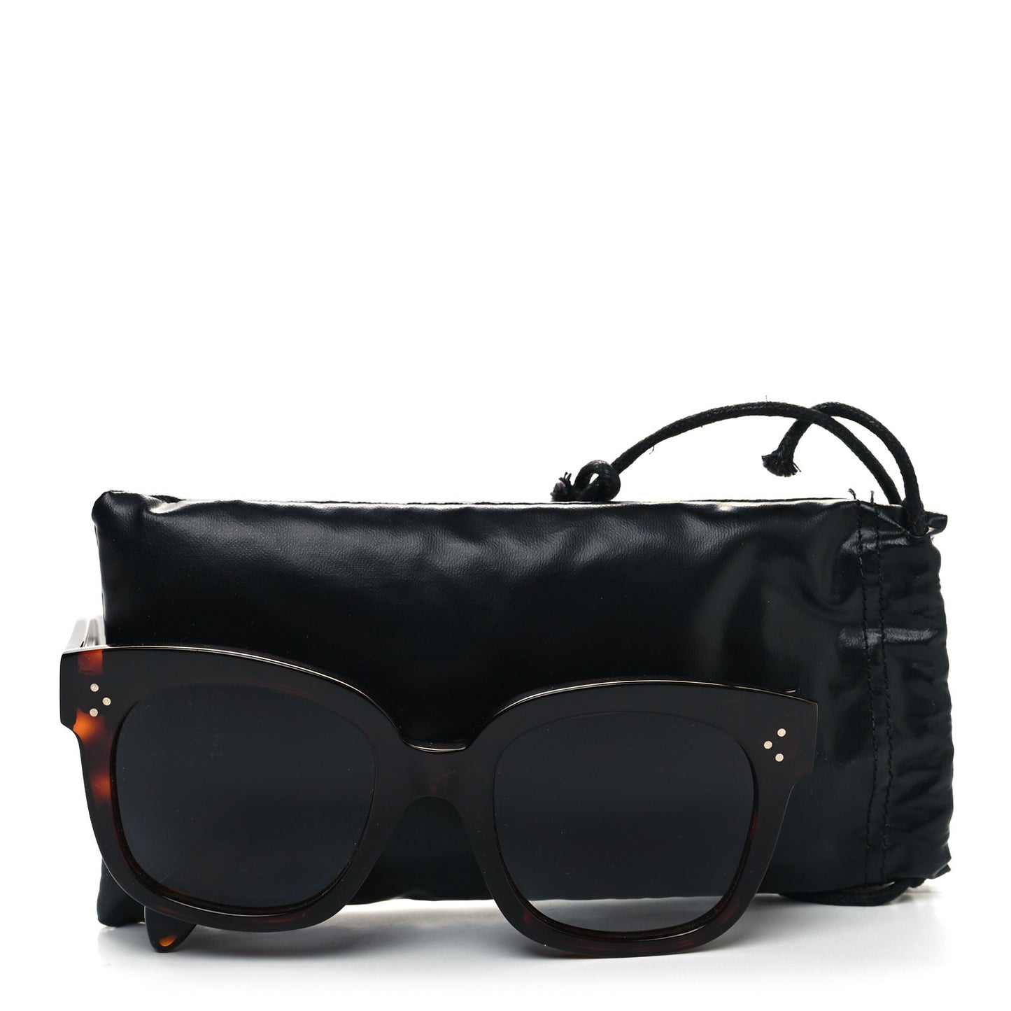 Acetate Polarized Square Sunglasses CL40002U Tortoise