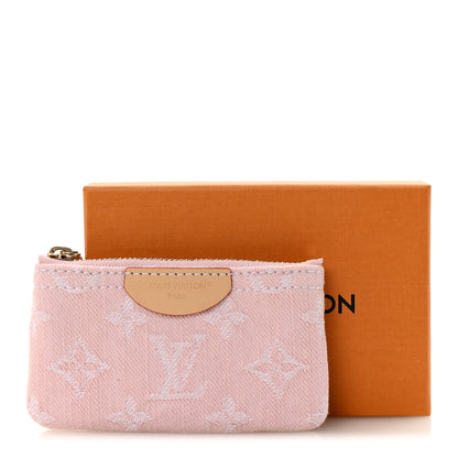 Louis Vuitton Monogram Denim Key Pouch Washed Pink 7 of 7