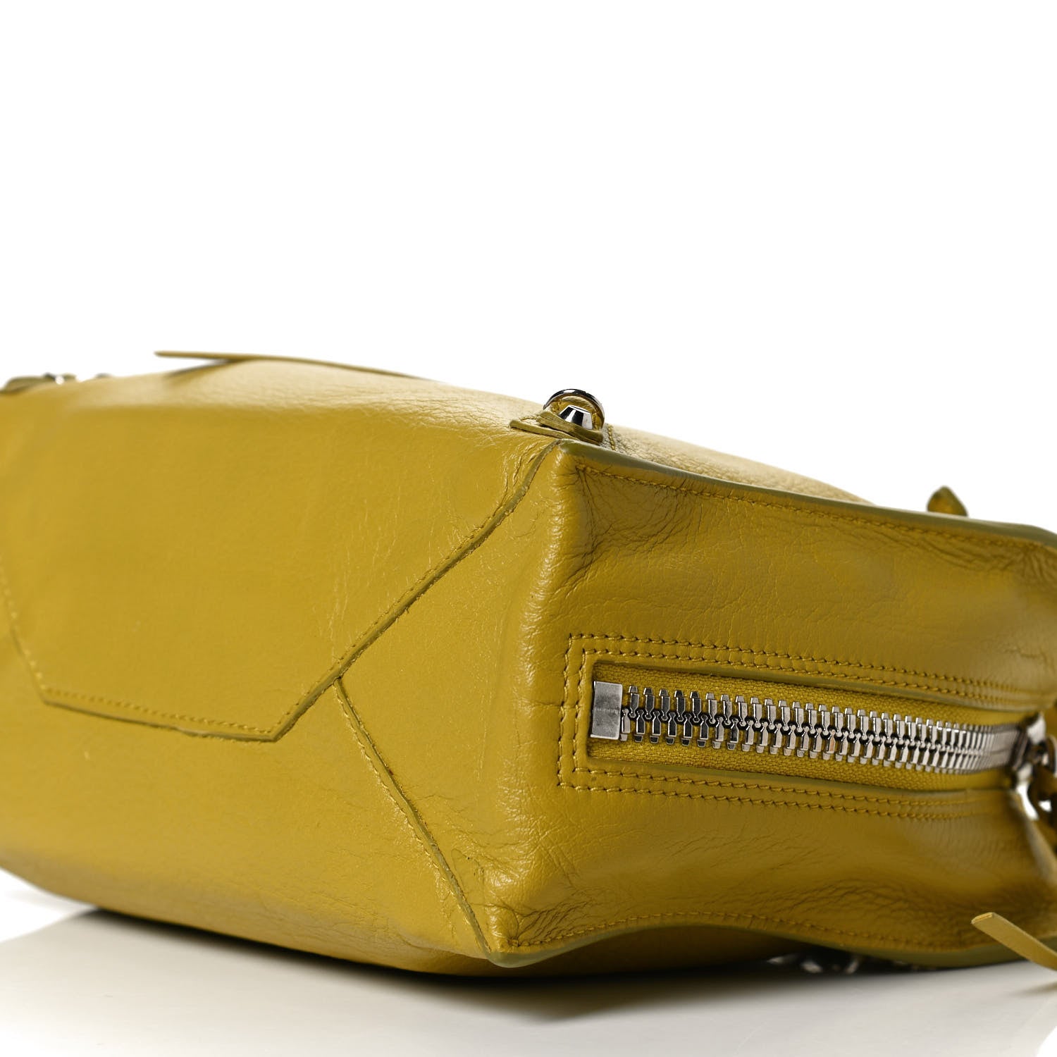Balenciaga Veau Papier A4 Zip Around Tote Jaune Epi 9 of 11