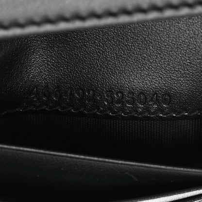 Gucci Calfskin Matelasse GG Marmont Card Case Wallet Black 7 of 8