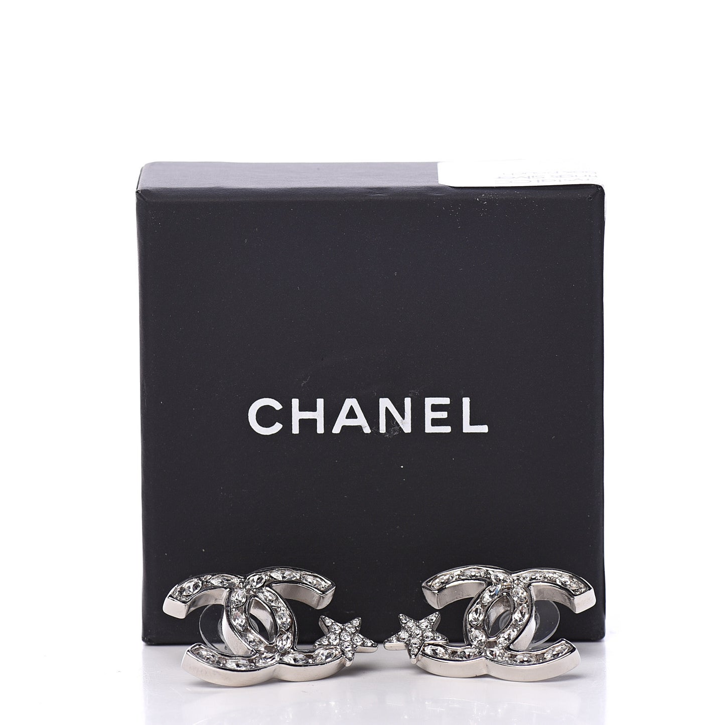 Crystal CC Starfall Earrings Silver