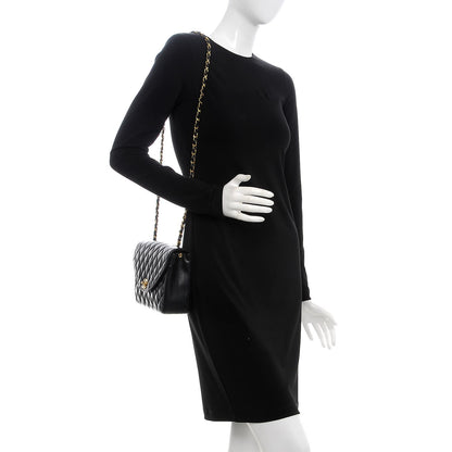 Chanel Lambskin Quilted Small Single Flap Black 2 of 7