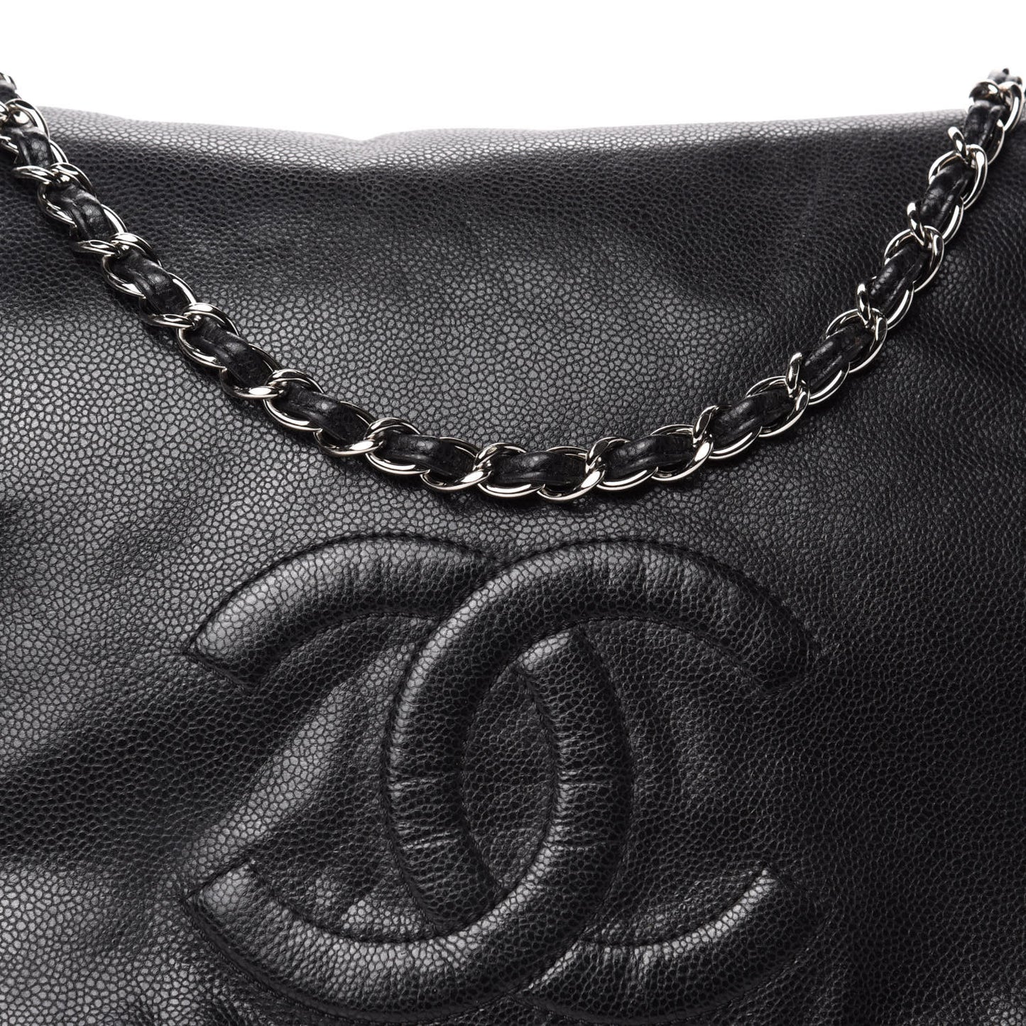 Caviar Timeless CC Accordion Flap Black