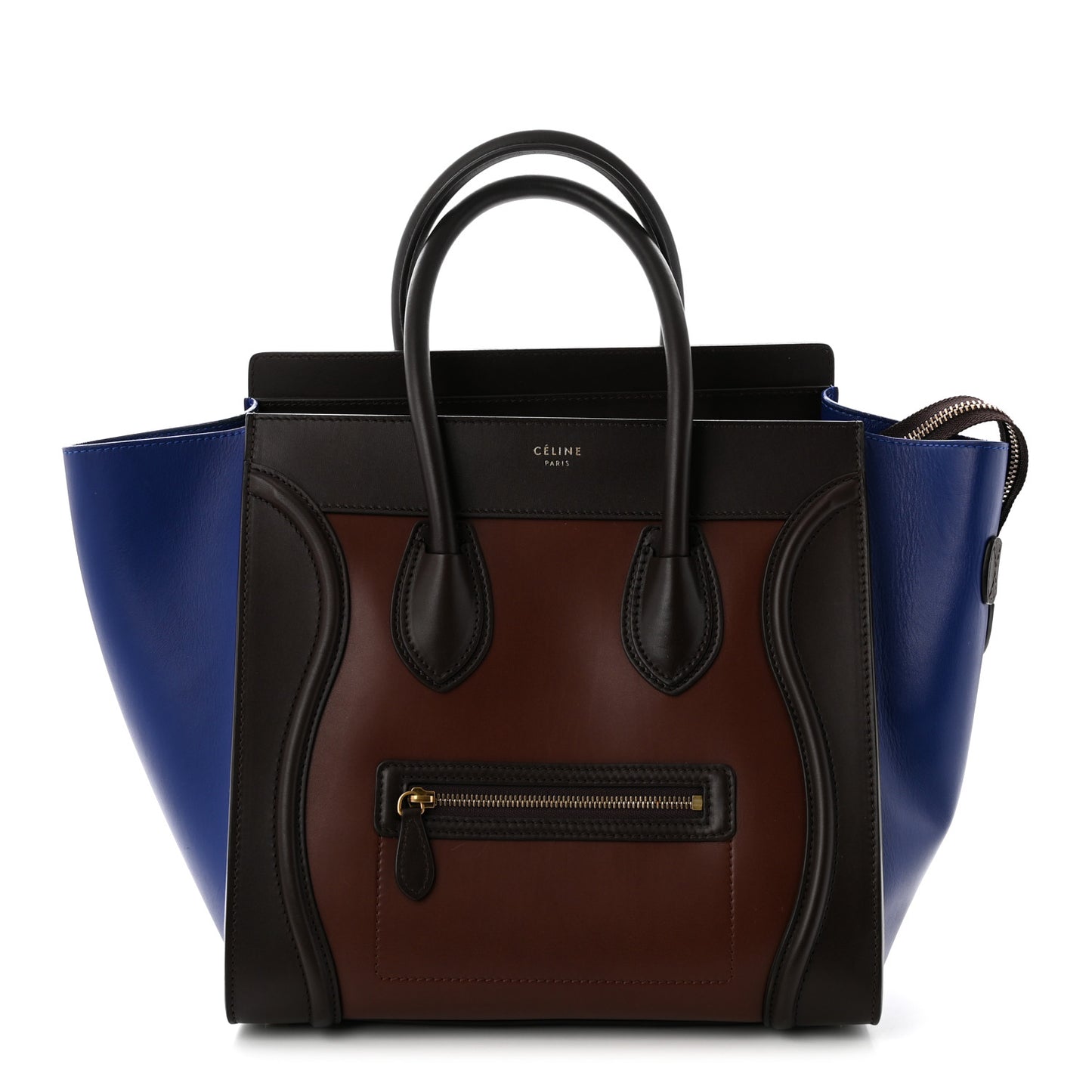 Smooth Calfskin Mini Tri-Color Luggage  Acajou