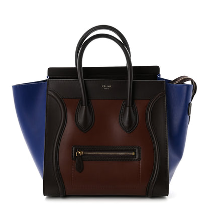 Celine Smooth Calfskin Mini Tri-Color Luggage  Acajou 1 of 10