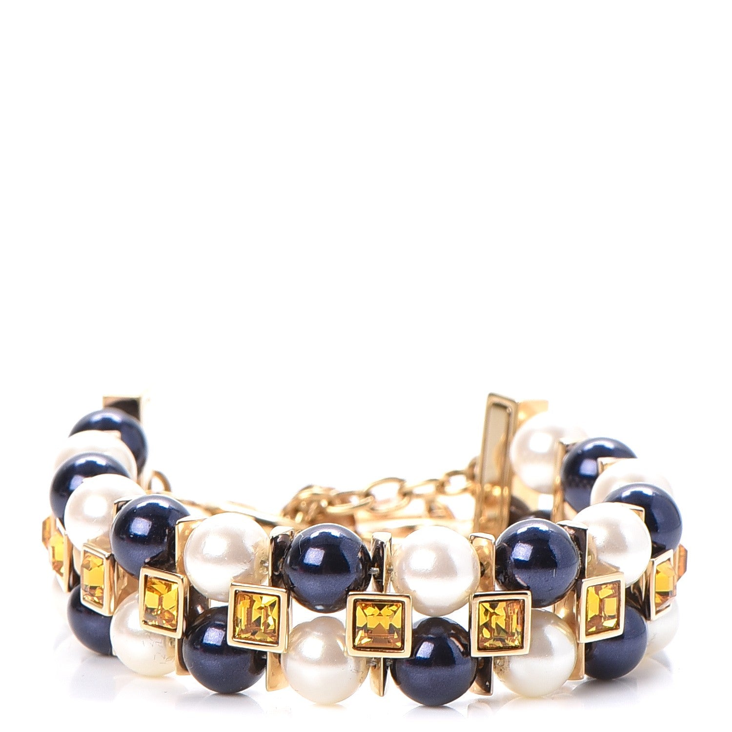 Louis Vuitton Pearl Crystal Cry Me A River Bracelet 1 of 6