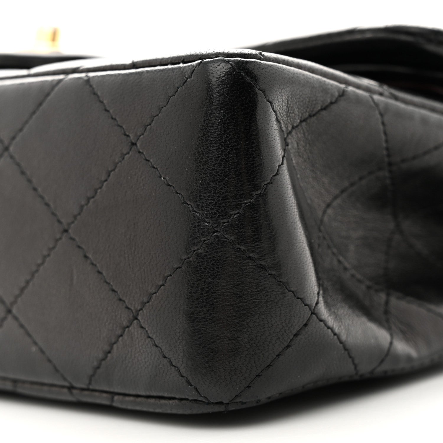 Chanel Lambskin Quilted Small Double Flap Black 10 of 12