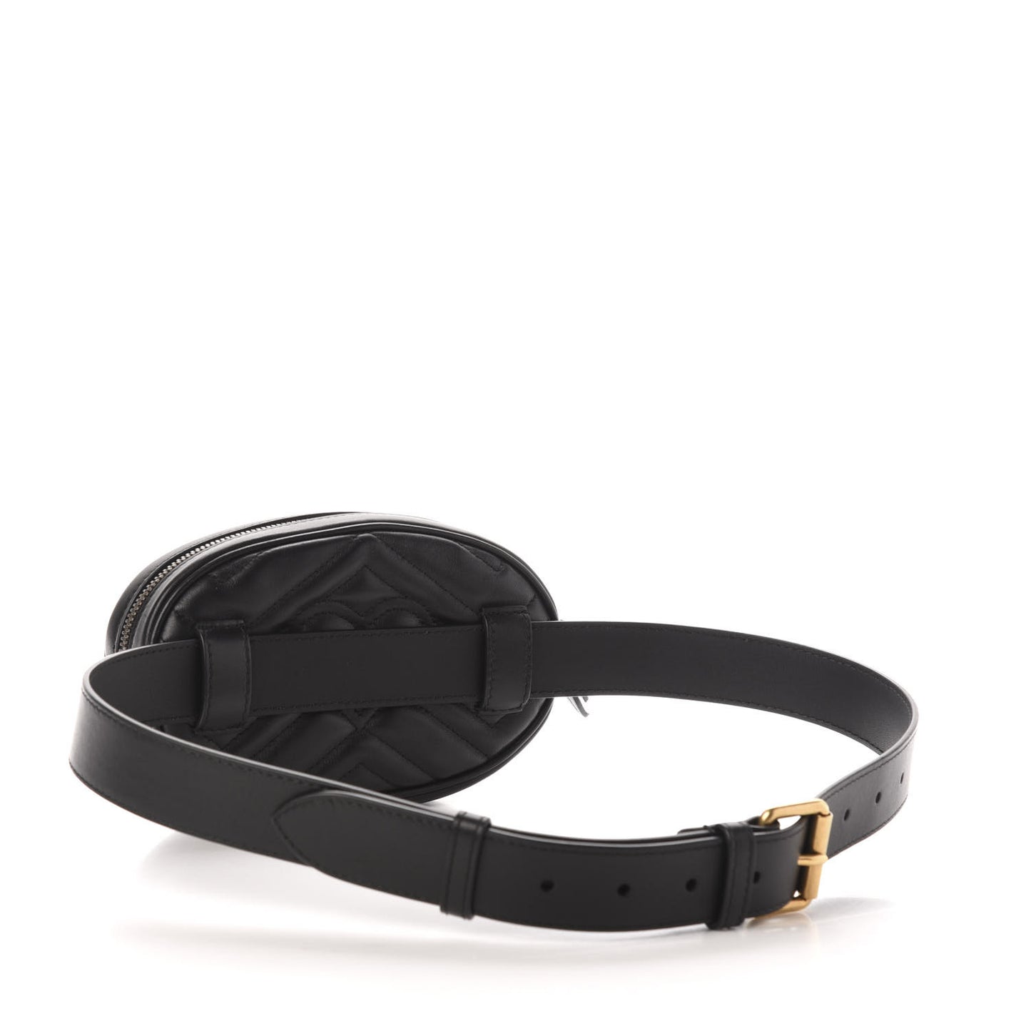 Calfskin Matelasse GG Marmont Belt Bag 85 34 Black