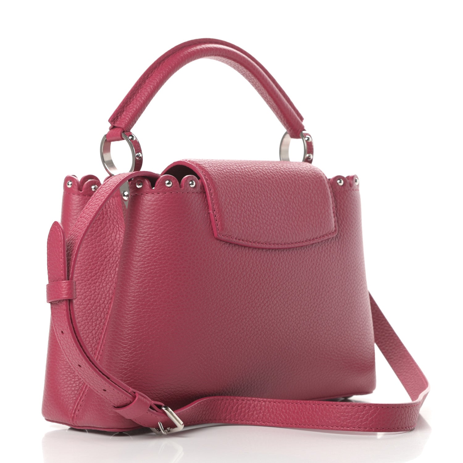 Louis Vuitton Taurillon Lace Croquets Capucines BB Groseille 3 of 11