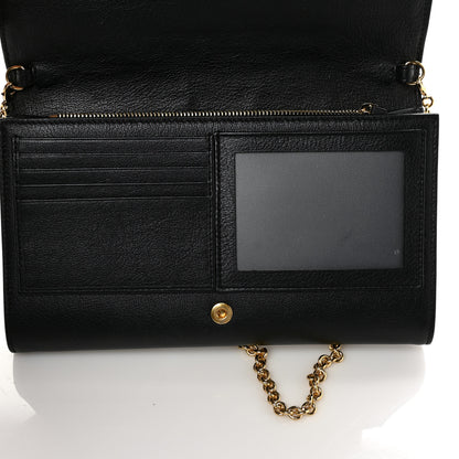 Saint Laurent Calfskin Monogram Belle de Jour Chain Clutch Black 10 of 10