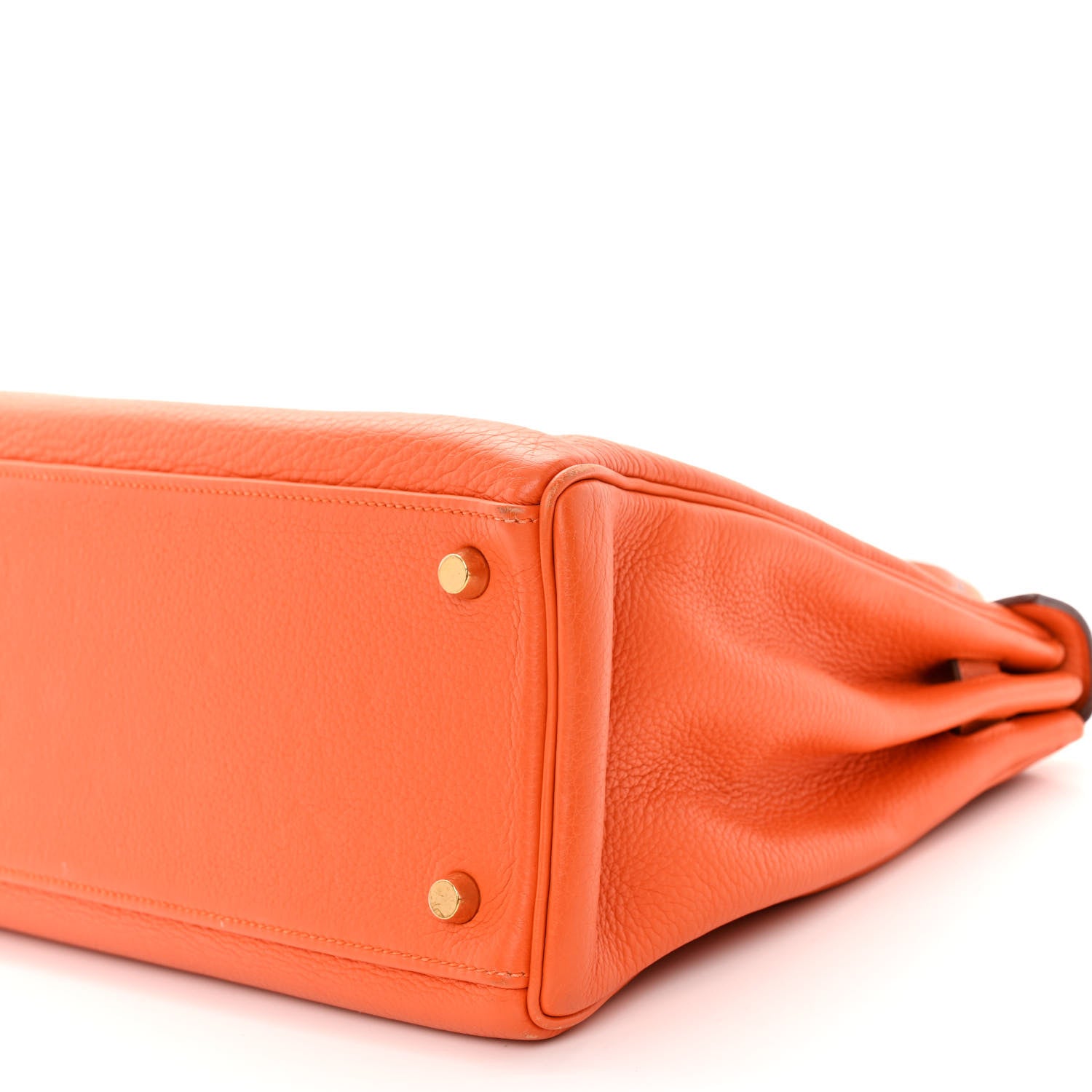 Hermes Togo Kelly Retourne 32 Orange 10 of 15