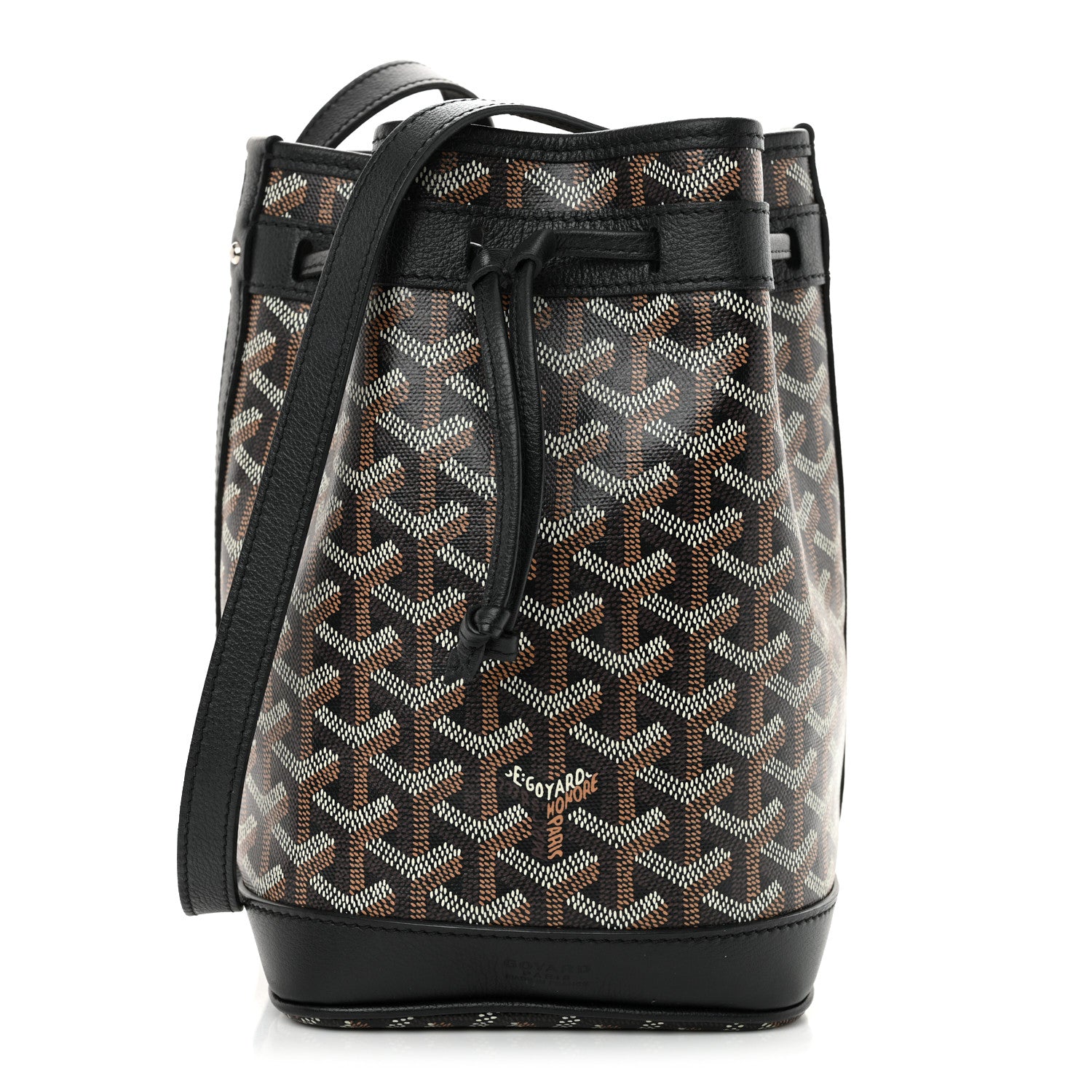 Goyard Goyardine Petit Flot Bucket Bag PM Black 1 of 11