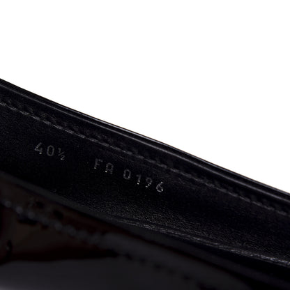 Louis Vuitton Patent Calfskin Oxford Ballerina Flats 40.5 Black 10 of 11