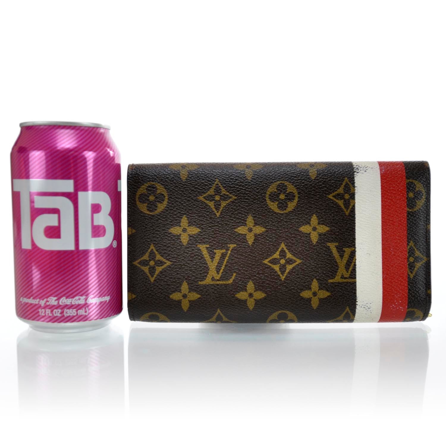 Louis Vuitton Monogram Groom Sarah Wallet Red 2 of 10