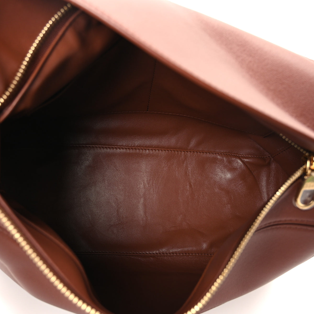 Nappa Lambskin Medium Featherlight Puzzle Bag Pecan