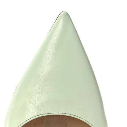 Jimmy Choo Kid Patent Typhoon Ankle Strap Pumps 38 Lime 13 of 13