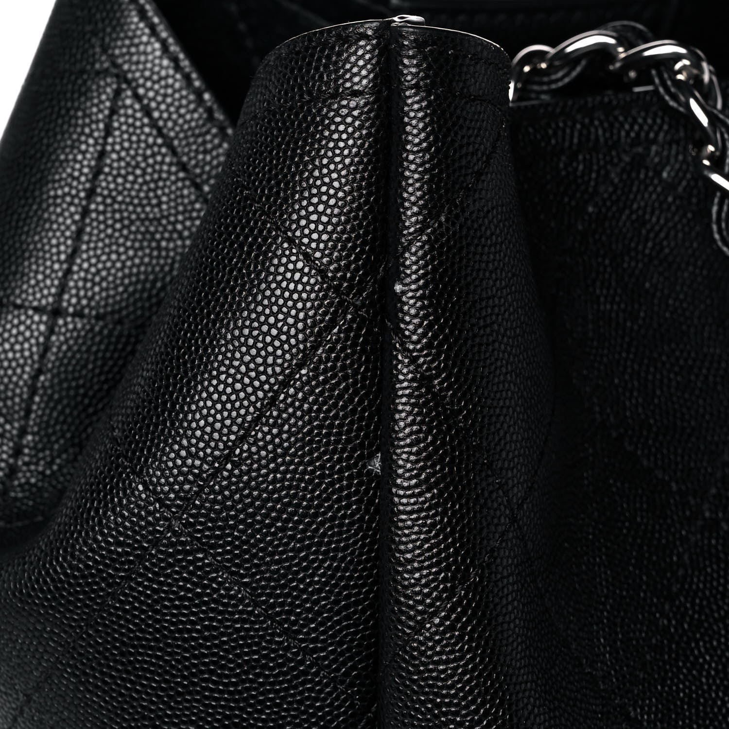 Chanel Caviar Stitched Large Shopping Tote Black 11 of 14