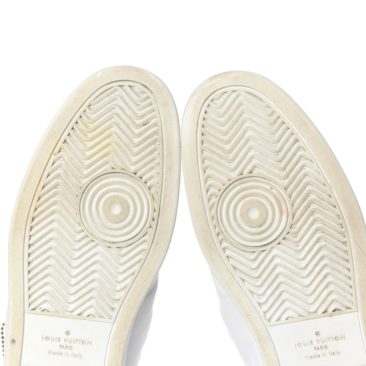 Louis Vuitton Calfskin Monogram Rivoli High Top Sneakers 10 White 11 of 22