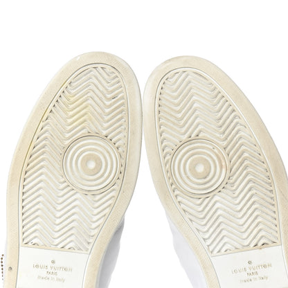 Louis Vuitton Calfskin Monogram Rivoli High Top Sneakers 10 White 11 of 22