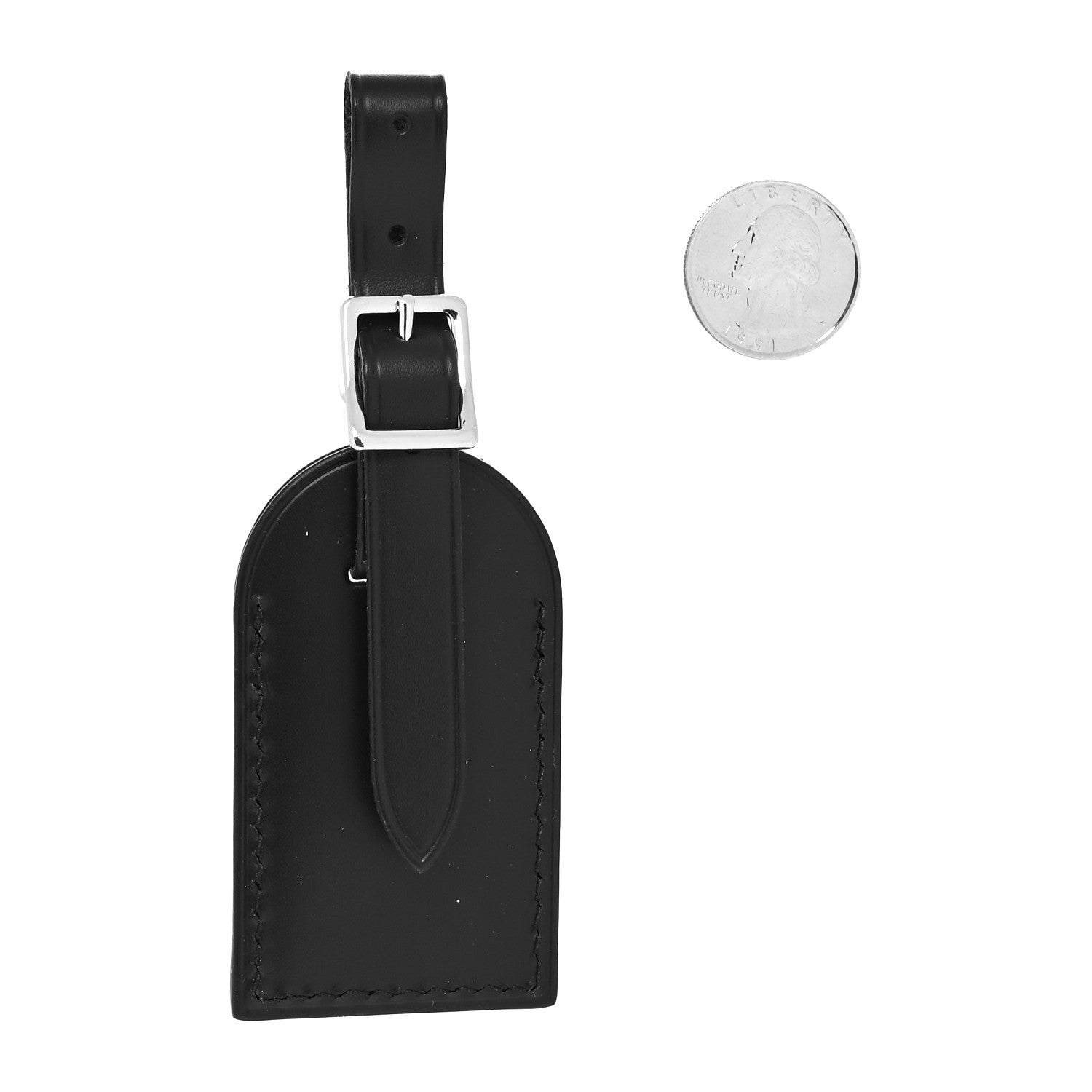 Louis Vuitton Calfskin Catogram Luggage Tag Black 2 of 3