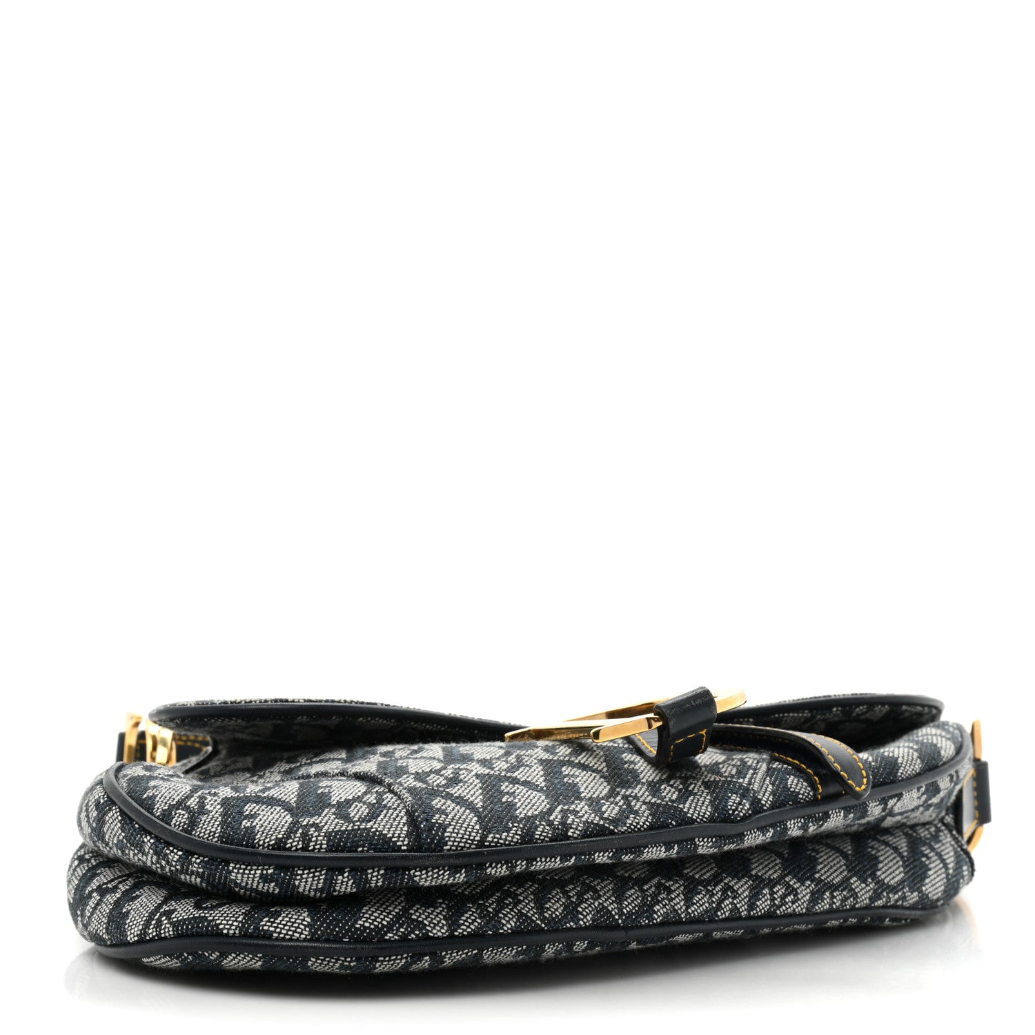 Christian Dior Monogram Saddle Bag Blue 4 of 13