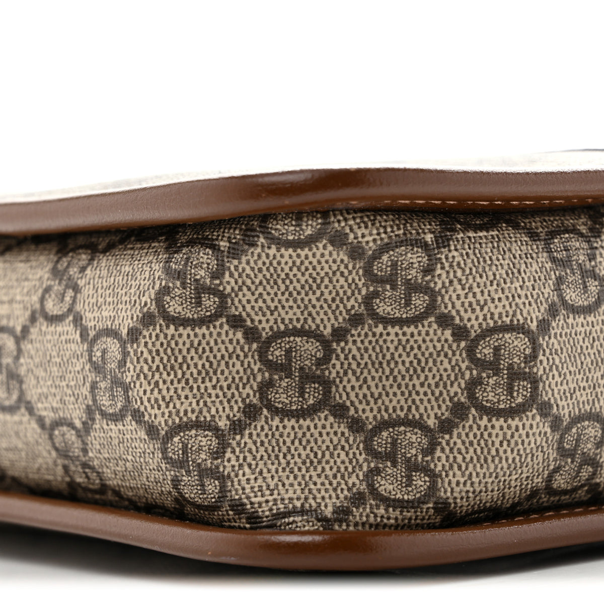 Gucci GG Supreme Monogram Azalea Calfskin Mini Retro Interlocking G Shoulder Bag Beige Ebony Brown Sugar 10 of 13