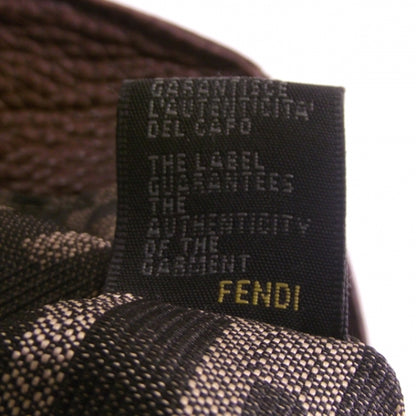 Fendi Leather Ribbed Spy Brown 9 of 11