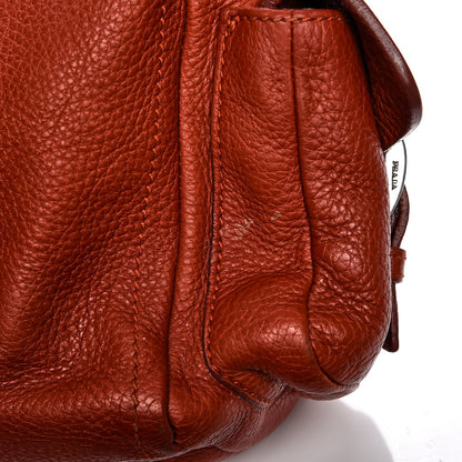 Prada Vitello Daino Shoulder Bag Arancio 15 of 21