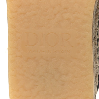 Christian Dior Oblique Mens Paradise Espadrilles 38 Beige Blue 7 of 9