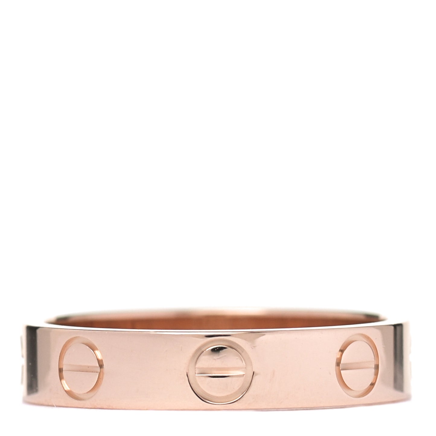 18K Pink Gold 3.5mm LOVE Wedding Band Ring 49 4.75
