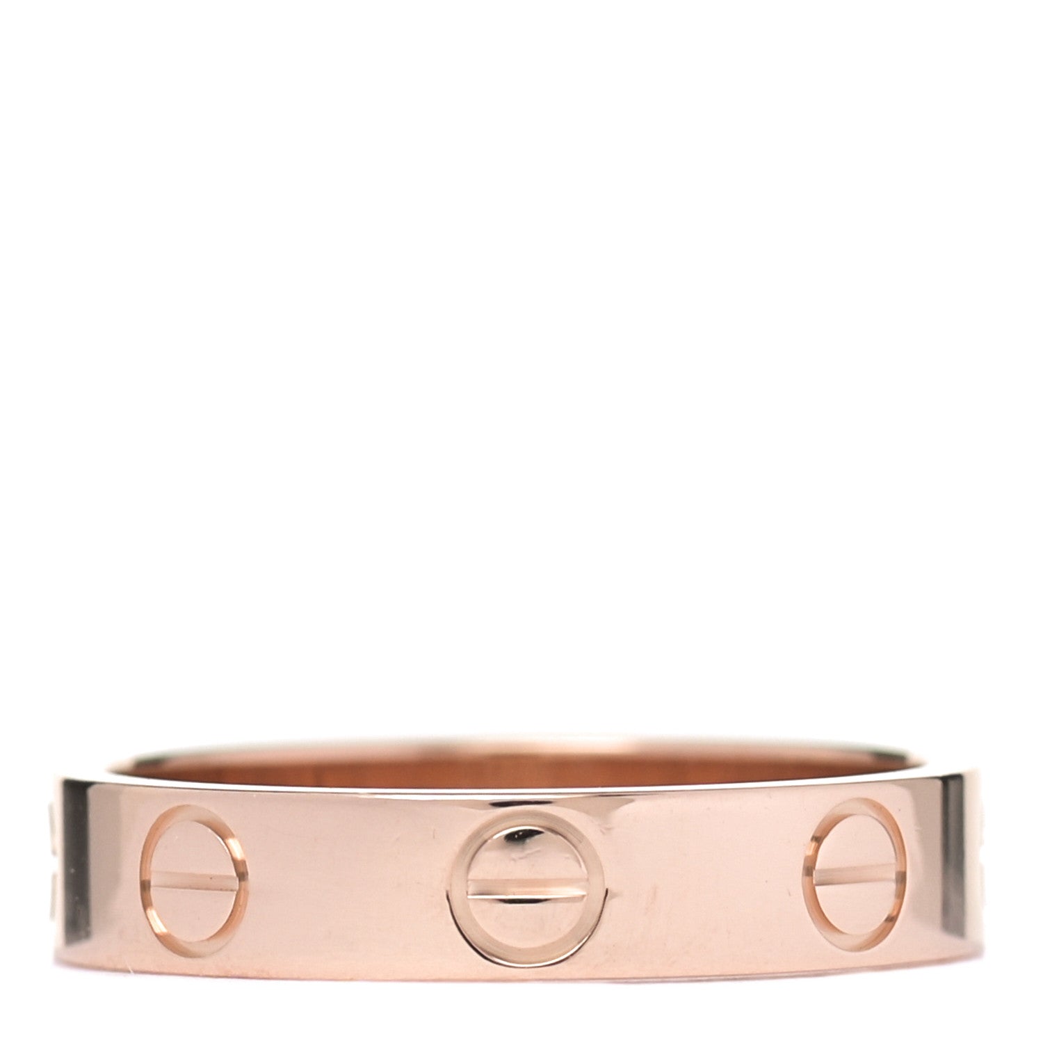 Cartier 18K Pink Gold 3.5mm LOVE Wedding Band Ring 49 4.75 3 of 4