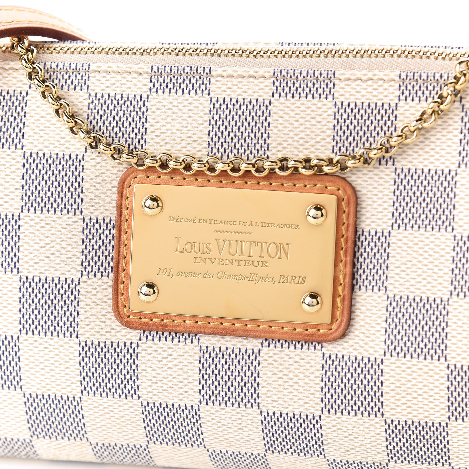 Louis Vuitton Damier Azur Eva Clutch 10 of 10