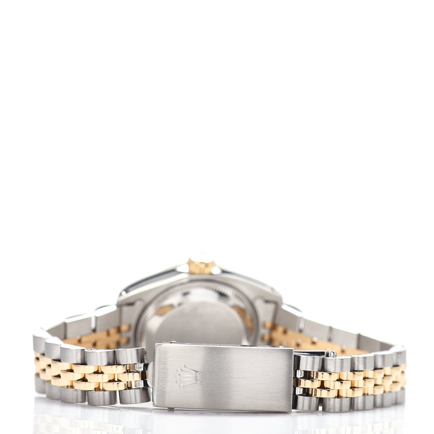 Rolex Stainless Steel 18K Yellow Gold Diamond 26mm Oyster Perpetual Datejust Watch Champagne 69173 3 of 4